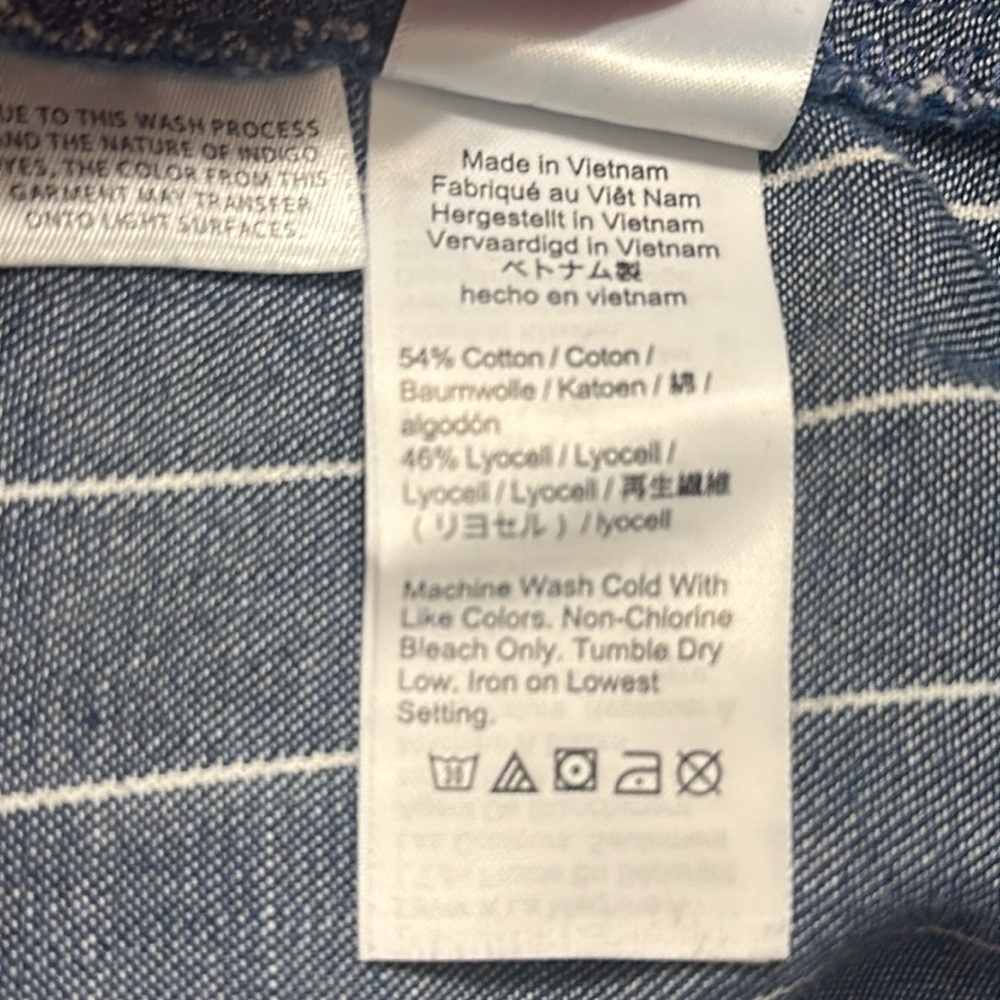 J. Crew Women's 3" Seaside Pull-on Shorts Indigo Stripe Sz Large Coastal Preppy - Picture 11 of 11